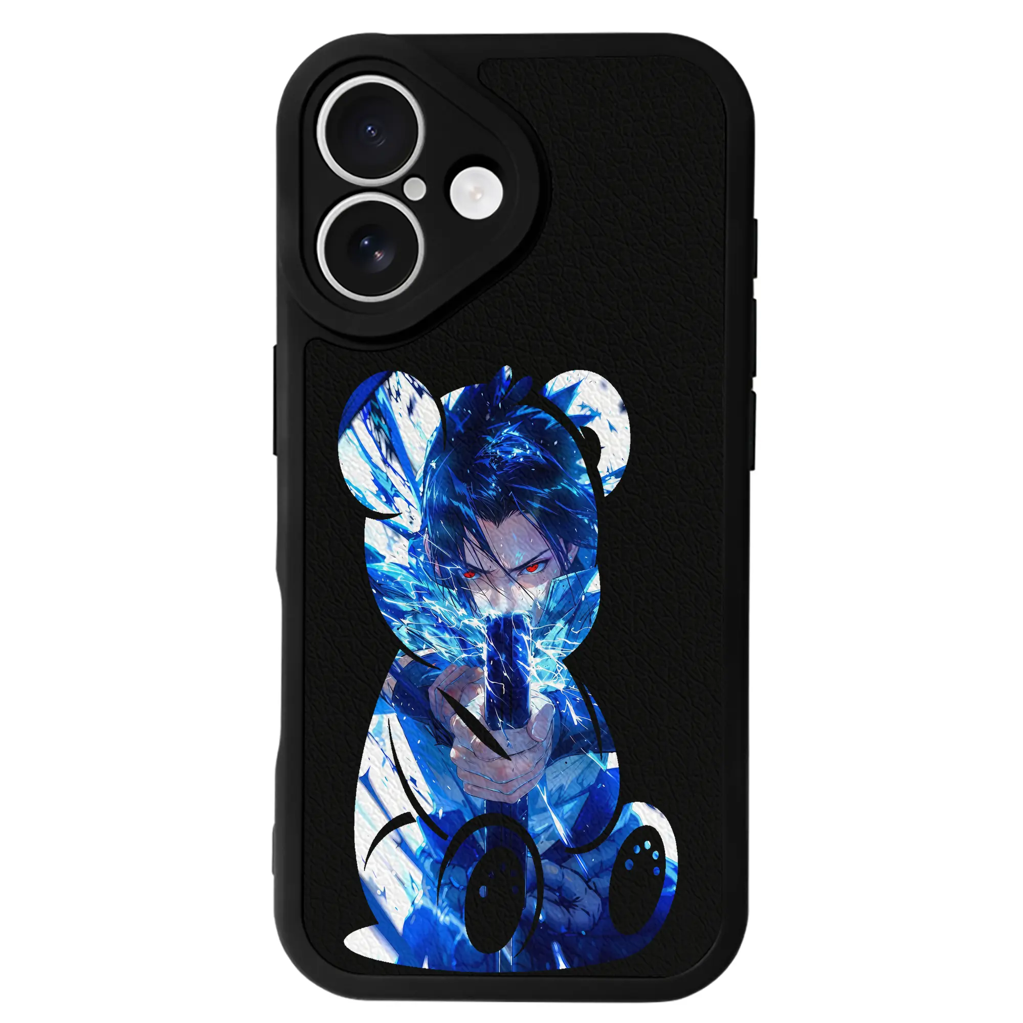 ナルト グッズ うちは サスケ - IPhone 16シリーズ対応 ・ シリコンスマホケース ・ レザー調 ・ 高精度フィット ・ 耐衝撃 ・ ワイヤレス充電対応 ・ 精密カット